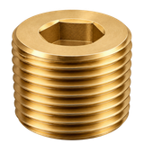 Billco Lead-Free Brass Hex Socket Plugs
