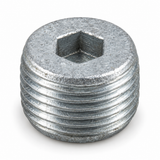 Representative galvanized flush seal 7/8 taper hex socket plug product photo
