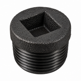 Representative black cast iron square socket plug