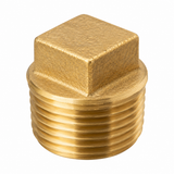 Representative lead-free brass square head solid plug