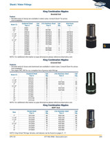 King Combination Nipple Beveled End