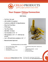 Cello Ball Valve Sell Sheet