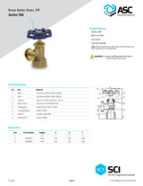 Series 100 Brass Boiler Drain, FIP Data Sheet