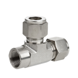 316 Stainless Steel Instrumentation Fitting Female Run Tee
