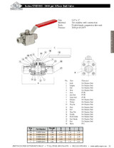 316 Stainless 3000 WOG Instrumentation Tube Ends Ball Valve - Series S76BVH3