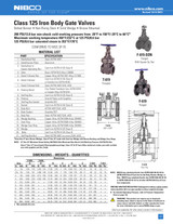Nibco F619 Gate Valve Data Sheet