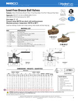 Nibco T-585-80-LF Data Sheet