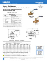 Nibco T-585-70-66 Ball Valve Cut Sheet