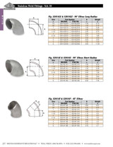 Sch10 304 Weld 90 ASC Dimensions