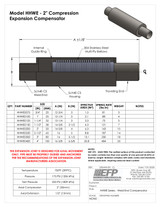 HHWE Welded End Compensator Cut Sheet