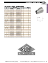 Sch10 304 SS Eccentric Reducer Dimensions