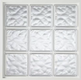 42 in. x 42 in. Acrylic Block Fixed Vinyl Window in White