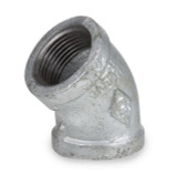150# Galvanized Malleable 45 Elbow