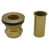 Short 1″ Brass Bar Sink Plug with Tailpiece