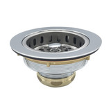 Heavy Duty Chrome-Plated Cast Brass Duo Strainer