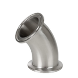 Stainless Steel Sanitary Clamp End 45° Elbow