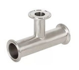 Stainless Steel Sanitary Clamp End Reducing Tee