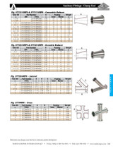 Stainless Steel Sanitary Clamp End Concentric Reducer Dimensions