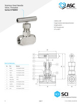 Series S7166NV Needle Valve Submittal