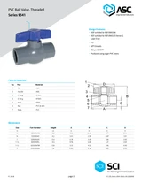 Series 9541 PVC Ball Valve Data Sheet