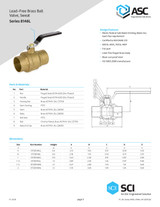 600 WOG Full Port Lead Free Ball Valve Sweat Data Sheet