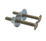 1/4″ x 2 1/4″ Brass-Plated Flange Bolts (Pair)
