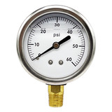 2 1/2″ 60 PSI Liquid Filled Gauge