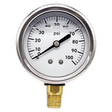 2 1/2″ 100 PSI Liquid Filled Gauge