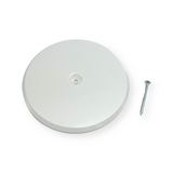 7″ Flat White ABS Cleanout Cover