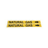 Medium Gas Piping Labels (1 1/2″ – 2 3/8″) with arrow