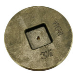 3 1/2″ Brass Countersunk Cleanout Plug – Tapped