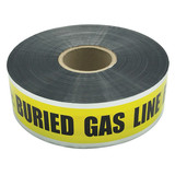 3″ X 1000′ Yellow Detectable Magnetic Tape