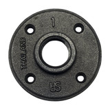 1″ Malleable Iron Railing Flange – Black