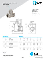 ASC Series SC602 316 Stainless Steel Check Valve
