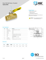 Series 8140 Brass Mini Ball Valve Data Sheet