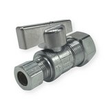 3/8″ OD X 5/8″ OD Straight Quarter-Turn Compression Stop (Lead-Free)