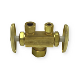 1/4″ OD X 3/8″ OD X 5/8″ OD Dual Shutoff Stop (Lead-Free)