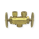 3/8″ OD X 3/8″ OD X 1/2″ SWT Dual Shutoff Stop (Lead-Free)