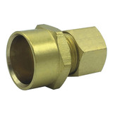 3/8″ OD X 1/2″ SWT Rough Brass Straight Adapter (Lead-Free)