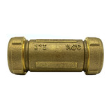 1″ Long Brass Compression Coupling (Lead-Free)
