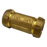 1 1/4″ Long Brass Compression Coupling (Lead-Free)