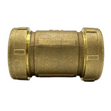 2″ Long Brass Compression Coupling (Lead-Free)