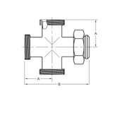 Thread (3 Ends) x Plain Bevel Seat W/ Nut (9A)