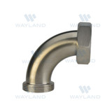 Threaded Bevel Seat x Plain Bevel Seat With Hex Nut 90° Elbow (2F)