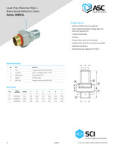 Lead-Free Dielectric Union (MIP x Solder) Data Sheet