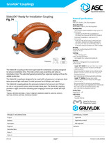 SlideLOK Ready for Installation Coupling Data Sheet