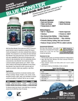 Blue Monster Food Grade Anti Seize Data Sheet