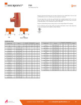 7121 Grooved Reducing Tee Data Sheet