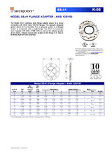 Shurjoint #SS-41 Stainless Steel Flange Adapter - ANSI 125/150 Data Sheet