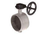 Shurjoint SJ-400-W Stainless Steel Butterfly Valve with Gear Operator